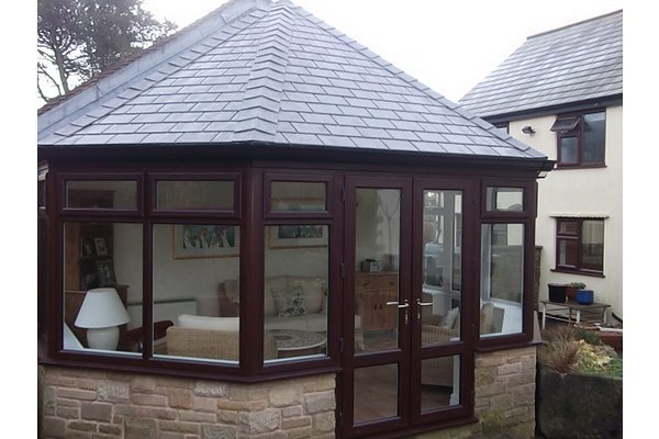 After Adding the Tiled Warm Roof to the Conservatory, 