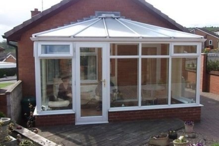 Before Edwardian Style Tiled Warm Roof Conservatory, 