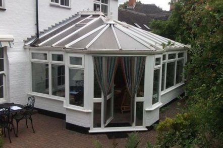 Before Hybrid Shape Warm Roof Conservatory, 
