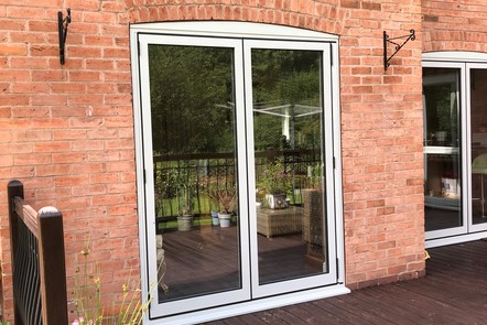 Agate Grey Aluminium Bi-Fold Door, 