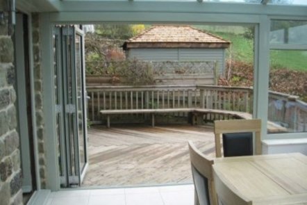 Sage Aluminium Bi-folding Doors, 