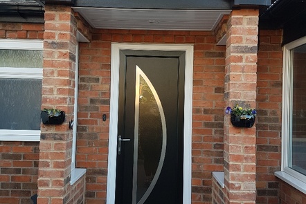 Black-White PVCu Door, 