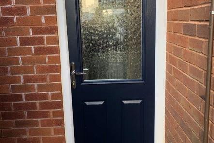 Blue Composite Door, 