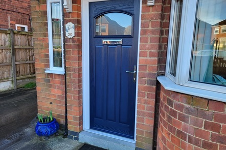 Craftsman Blue Composite Door, 