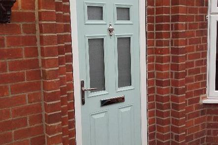 Duck Egg Arched Composite Door, 