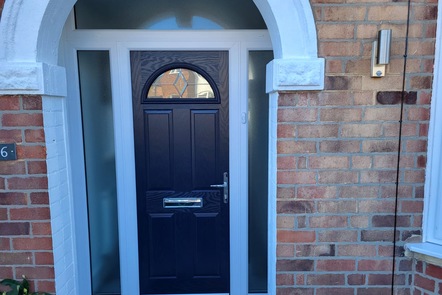 Blue Half Moon Composite Door, 