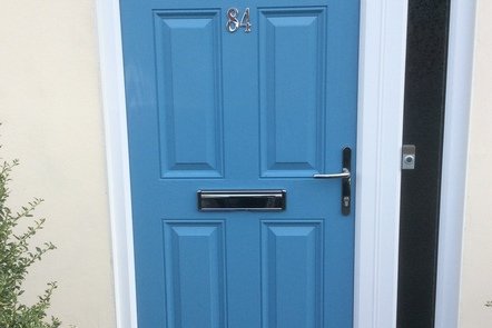 Sky Blue Composite Door, 