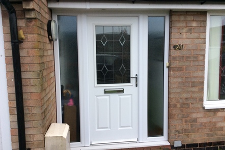 White Composite Door, 