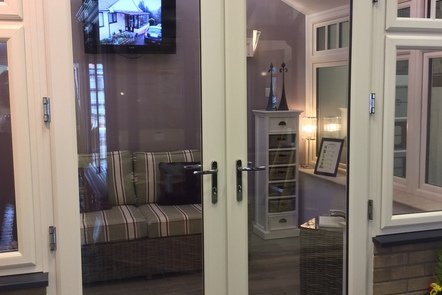 Cream PVCu French Doors, 