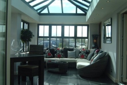 Anthracite Grey PVCu Orangery, 