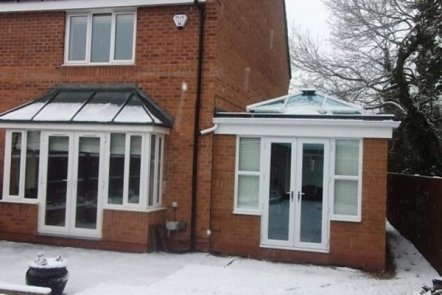 White PVCu Orangery, 