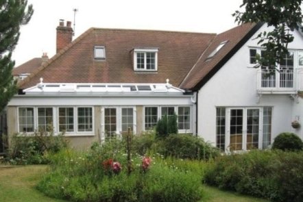 White PVCu Orangery, 