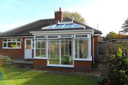 White PVCu Orangery, 