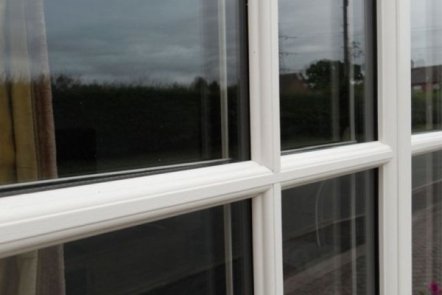 Ivory Woodgrain PVCu Astragal Bar Ivory Woodgrain PVCu Astragal Bar,
