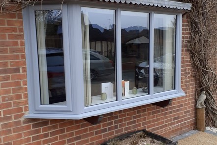 Light Grey PVCu Bay Window Light Grey PVCu Bay Window,